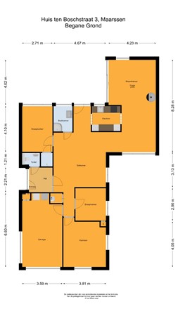 Floorplan - Huis Ten Boschstraat 3, 3601 AA Maarssen